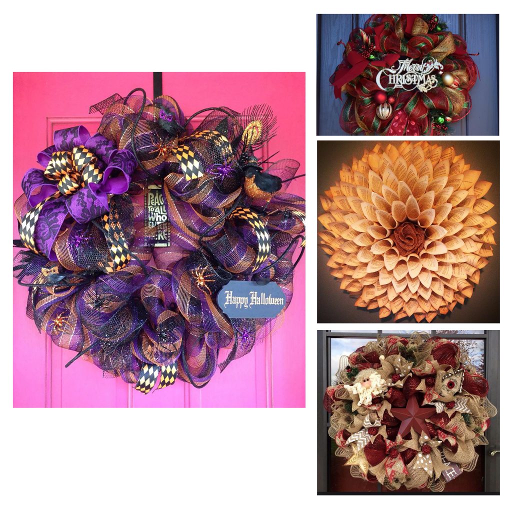 wreath collage
